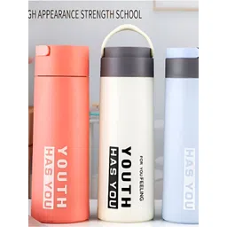 WELOUR Multicoloured Set of 4 Glass Water Bottle-picture-21