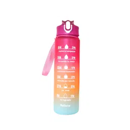 WELOUR Pink & Orange Typography Printed Water Bottle 900 ml-picture-34