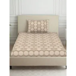 Welspun brown polycotton harmony single bedsheets-picture-18