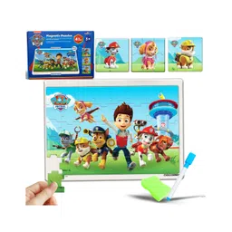 Wembley Toys 4 in 1 Activity Toy with Magnetic Puzzles Sketch Pen Board & Duster in Paw Patrol Print 40 Pieces - Multicolor-picture-12
