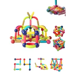 WEMBLEY 24 Pcs Magnetic Roundels Sticks Building for Kids Learning and Development Toys-picture-10