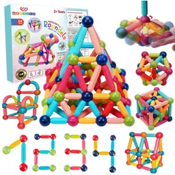 wembley Magnetic Sticks Building Blocks Learning Development Toys For Kids -64 Pcs-picture-14