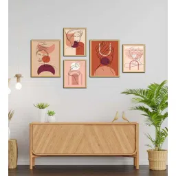 wens Boho Women Line Multicolour Canvas & MDF Art Prints-picture-24