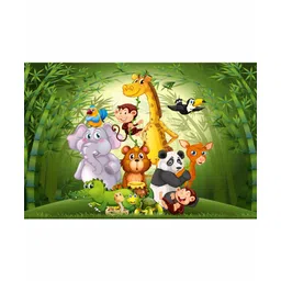 Wens Cartoon Theme Self Adhesive Wall Poster - Multicolor-picture-19