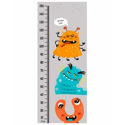 WENS Funny Monster Height Measurement Removable Wall Sticker - Multicolor-image-7