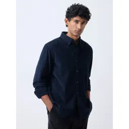 WES Casuals by Westside Navy Corduroy Relaxed-Fit Shirt-picture-16