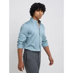WES Formals by Westside Sage Slim-Fit Cotton Blend Shirt-picture-10