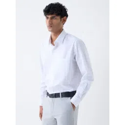 WES Formals by Westside White Checks Design Relaxed-Fit Cotton Shirt-picture-35