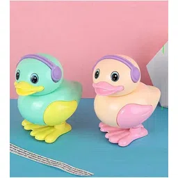 wesoulgifts 2 Pcs Jumping Wind-Up Key Operated Duck Toys for Kids Rattle-picture-11