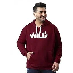 West Gate Clothing Plus Size 100% Cotton Men's Hoodies | Casual Mens Hoodies Suitable for Trip and Gym | 3XL,4XL,5XL Size Hoodies/Sweatshirt | Wild Printed Hoodies-picture-10