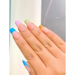 westernworld Set Of 24 Artificial Reusable Press On Nails & Kit - Candy Chick French-picture-29