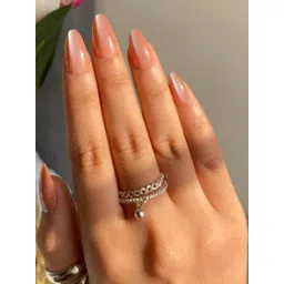 westernworld Set Of 24 Artificial Reusable Press On Nails With Manicure Kit -Nude Blossom-picture-20