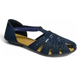 westoes Ladies/Women Sandal | Especially Design For Daily Comfort Wear | Extra Cushion | Designed to be lightweight | Durable Material | Flat Heel | T-strap (WL23)-picture-53