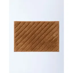 Westside Home Brown Diagonal Striped Bath Mat-picture-41