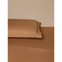 Westside Home Brown Solid King Bed Sheet Set-image-28