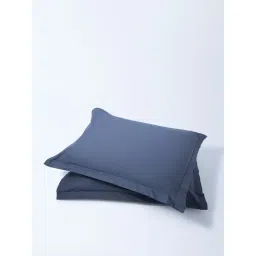Westside Home Dusty Blue Solid Pillowcase (Set of 2)-image-35