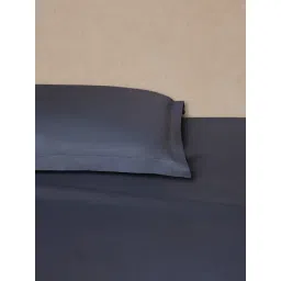 Westside Home Dusty Blue Solid Queen Bed Sheet Set-image-33