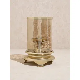 Westside Home Gold Candle Holder with Textured Glass-image-9