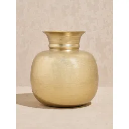 Westside Home Gold Textured Round Vase-image-39