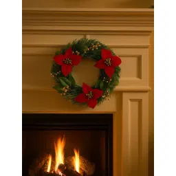 Westside Home Green Candle Wreath Christmas Decoration-image-21