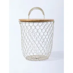 Westside Home Ivory Onion and Potatoes Storage Basket-picture-46