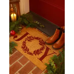 Westside Home Light Brown Christmas Joy Coir Mat-picture-13
