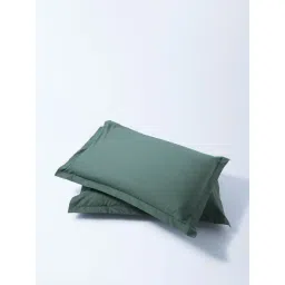 Westside Home Olive Solid Pillowcase (Set of 2)-image-25