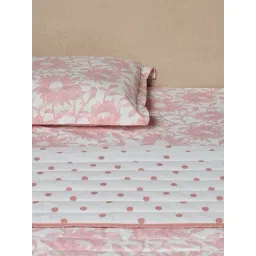Westside Home Pink Sunflower Design Quilted Single Bed Comforter-image-17