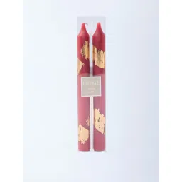 Westside Home Red Tapered Candles (Set of 2)-image-14