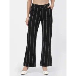 Westwood Black Cotton Striped Pants-picture-40