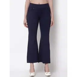 Westwood Navy Bootcut Trousers-picture-26