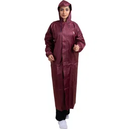 wet off hood Solid Women Raincoat-picture-28