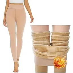 wetex premium Women's Fleece Thermal Leggings | Winter Warm Lined Tights | Stretchable High Waist Bottoms-picture-30