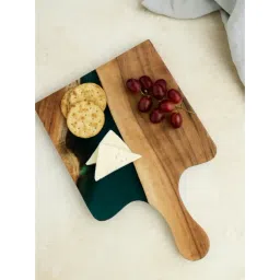 Wewood Aqua Blue Epoxy Resin & Wood Cheese Board Platter-picture-39