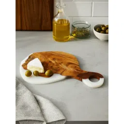 Wewood White Epoxy Resin & Wood Handcrafted Cheese Board-picture-10