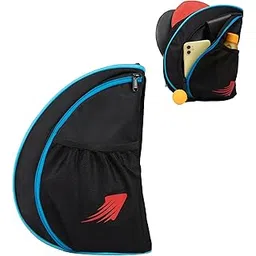 WHACKK Twirl | Unisex Table Tennis Equipment Bag | Tennis Case | Racket Case | TT Bag Cover |Ping Pong Paddle Case|Case Bag Double-Sided |Professional |Bat Protector Pouch |Travel (Black)-picture-17