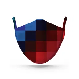 wHAT'S DOwn Blue & Red Printed Cotton Outdoor Masks-picture-45