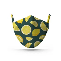 wHAT'S DOwn Green Printed Cotton Reusable Face Mask-picture-46