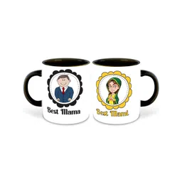 Whats Your Kick Multicoloured Printed Ceramic Glossy Mugs Set of Cups and Mugs-picture-33