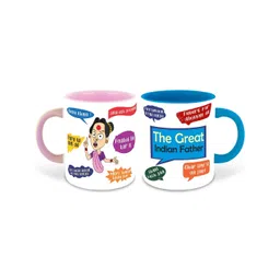 Whats Your Kick Multicoloured Text or Slogans Printed Ceramic Glossy Mugs Set of Cups and Mugs-picture-29