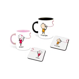 Whats Your Kick Multicoloured Text or Slogans Printed Ceramic Glossy Mugs Set of Cups and Mugs-picture-38