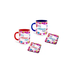 Whats Your Kick Red & White Printed Ceramic Glossy Mugs Set of Cups and Mugs-picture-22