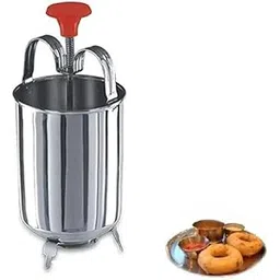 WHATWELL Medu Wada Maker - Silver, Compact, Stainless Steel, Easy Shaping and Compact Durability-picture-31