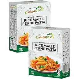 Wheafree Gluten Free Rice Maize Penne Pasta - Pack of 2 (250g Each) | No Trans Fat | No Cholesterol | Easy to Cook-picture-12