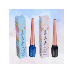 Whimsy Beauty Set Of 2 Pop Smudge Proof Liquid Eye Liner - 3.5 g Each - Black-Blue-picture-16