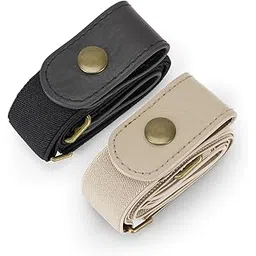 whippy 2 Pack Buckle Free Comfortable Elastic Multicolor Belt For Wmen Or Men, Buckle-Less No Bulge No Hassle Invisible Belts-picture-50