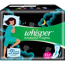 whisper Bindazzz Nights Xl Plus - 44 Pads Sanitary Pad-picture-22