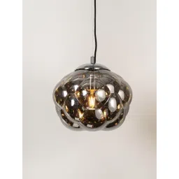 Whispering Homes Black Glass Curve Pendant Lamp-picture-20