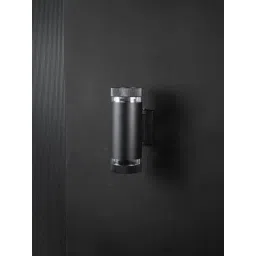 Whispering Homes Black Metal Cylindrical Dual Outdoor Wall Light-picture-25