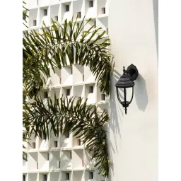 Whispering Homes Black Metal Outdoor Wall-Mount Lantern - Small-picture-16